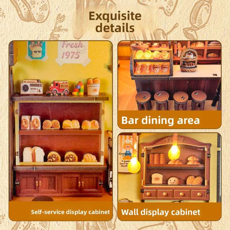 3D Model Desktop Ornament Model Sj037 Time Bread House