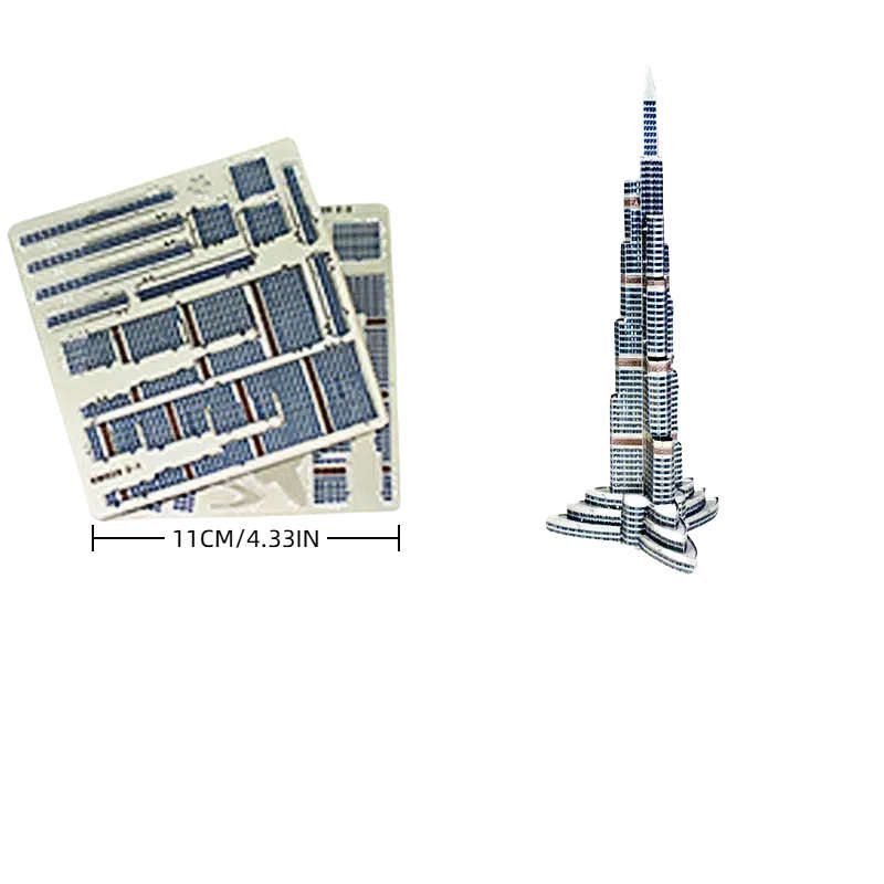 Building Toy Architectural Model Toy Set Color Silvery