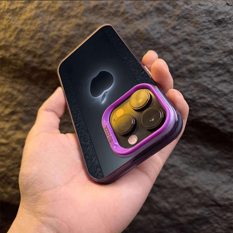 1Pc Mixed Color  For iPhone 8 Black Apple Logo Phone Case