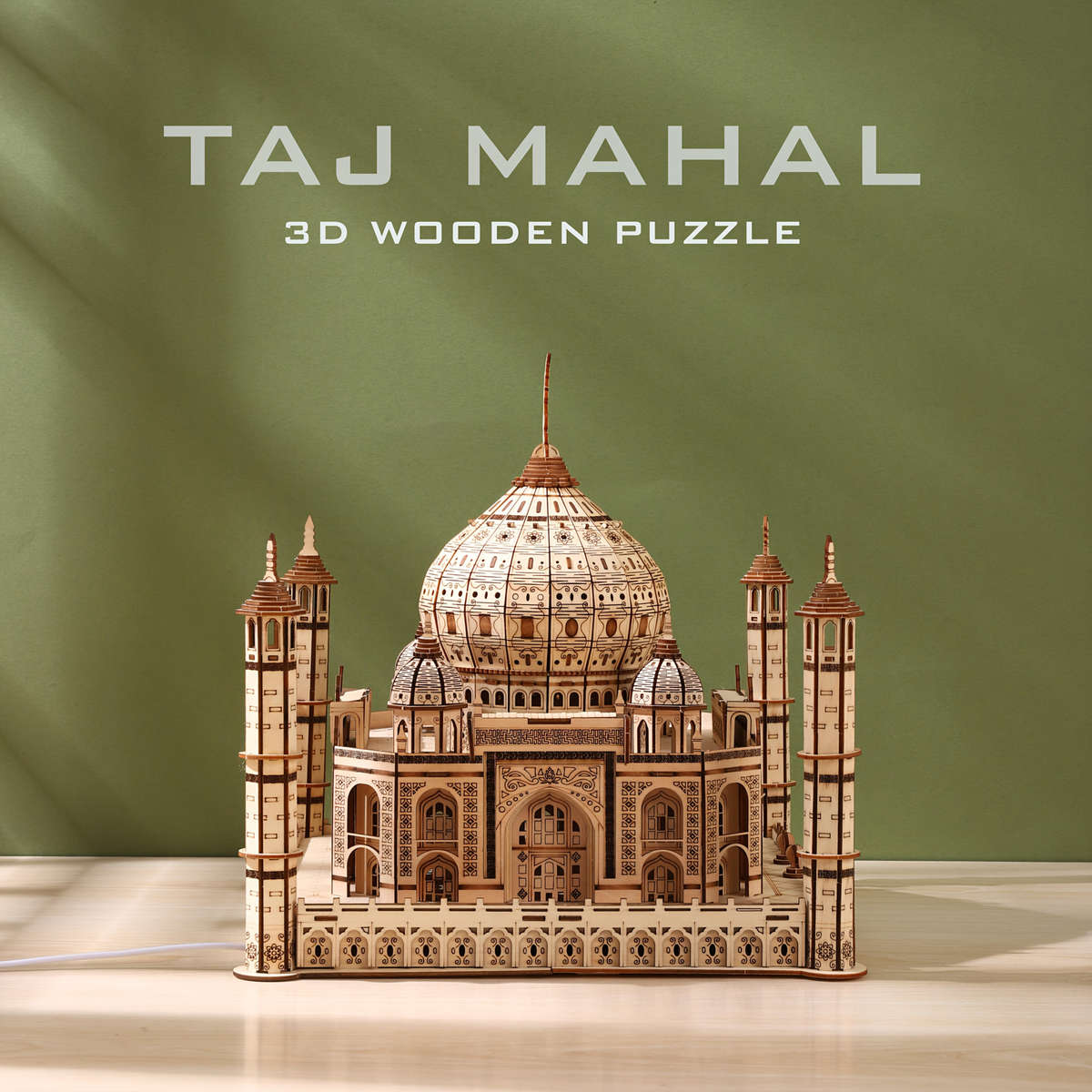 3D Building Model Puzzle Set Model Taj Mahal