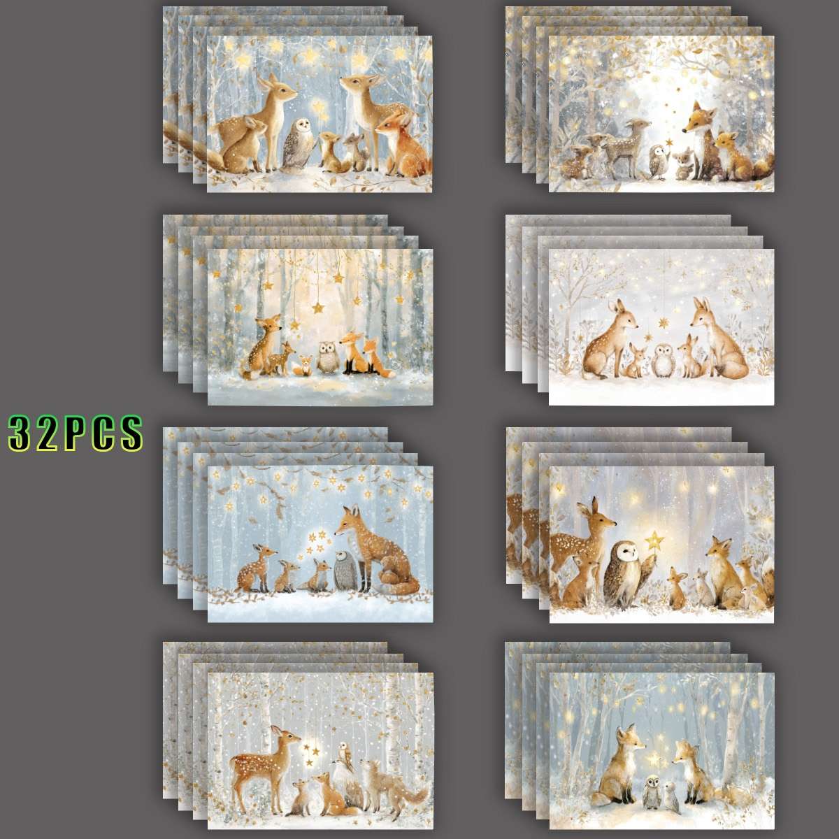 Greeting Cards Quantity 32Pcs