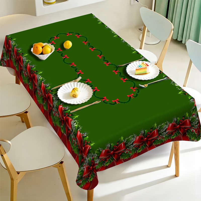 Christmas Tablecloth Size 140X220Cm