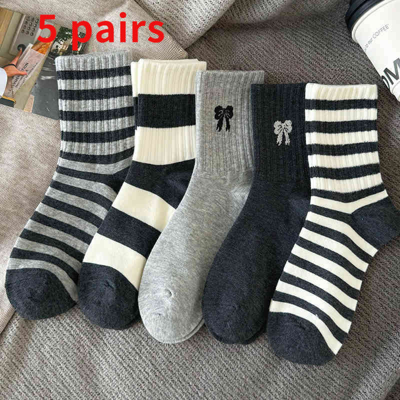 Women S Socks Color Mixed Color 5 Pairs Size Onesize
