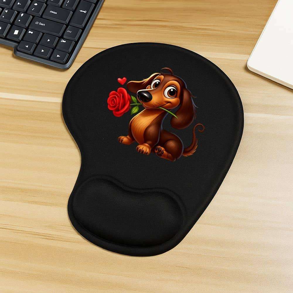 Professional Thickened Adorable Dachshund Rose Cute Mouse For Graphic Designers