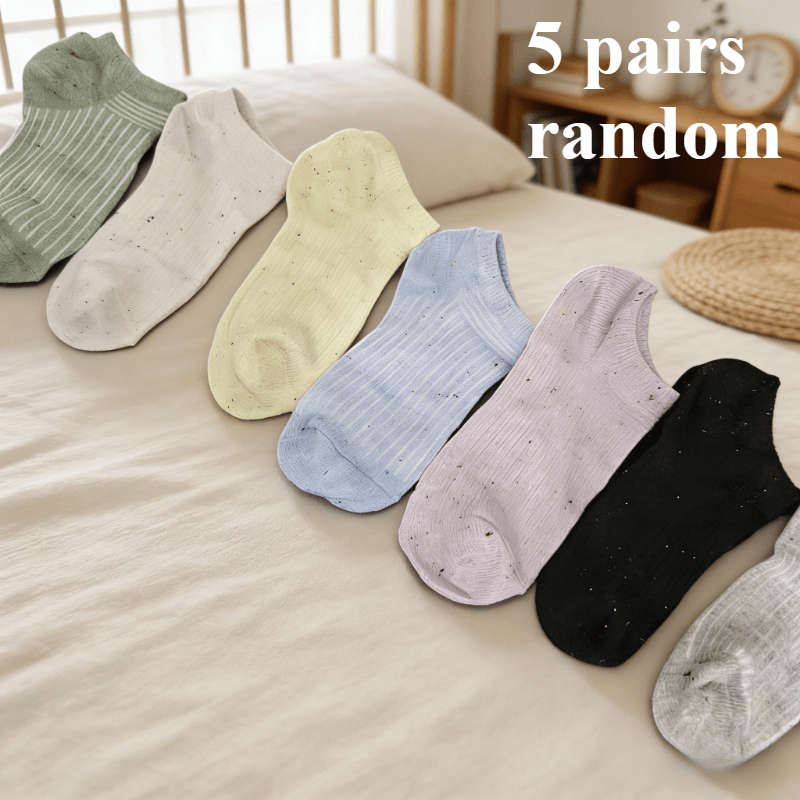 Women S Socks Color Mixed Colors Random5 Pairs Size Onesize