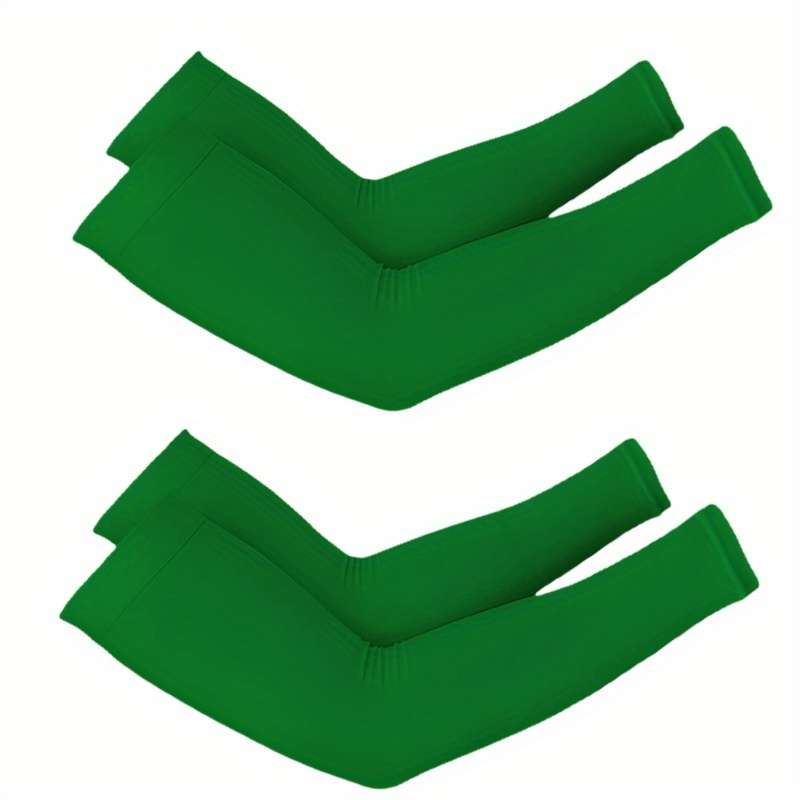 Sunscreen Sleeves Color Orange Quantity 2 Pairs