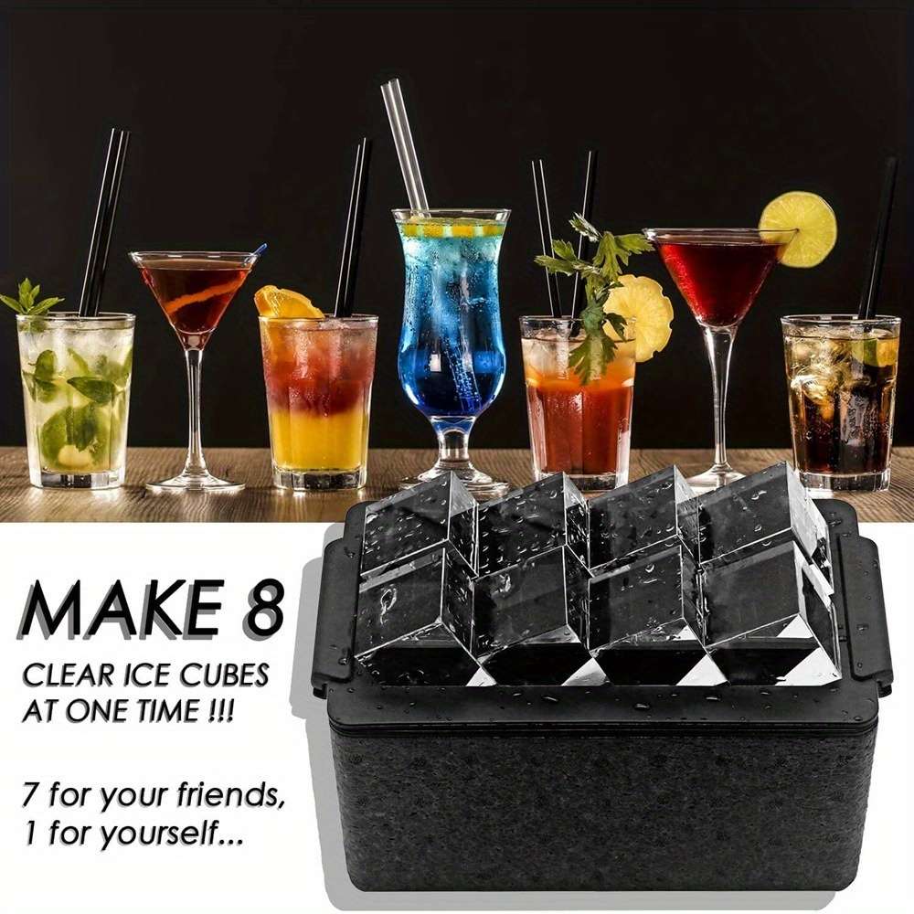 Ice Maker Size 1 Set 8 Square Molds