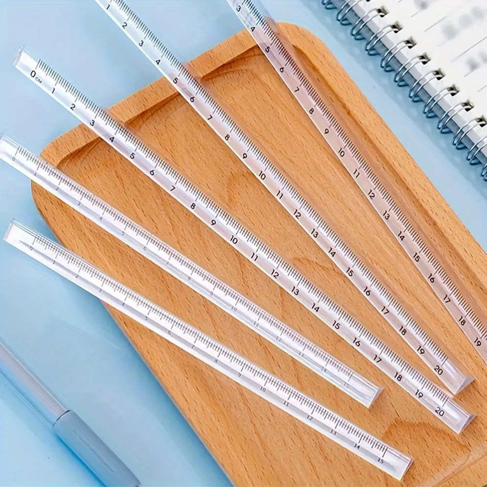 Ruler Model 1 Transparent Plastic Triangle Ruler20Cm
