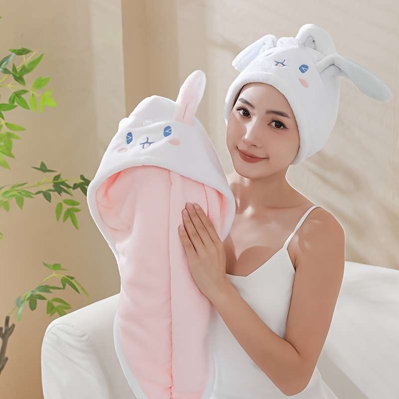 Hair Turban White Blue Weight Doublelayered And Thick.