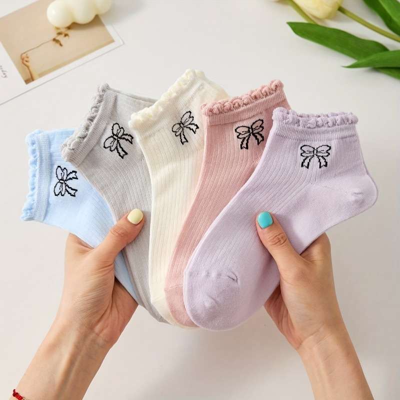 Women S Socks Color Mixed Color5 Pairs Size Onesize