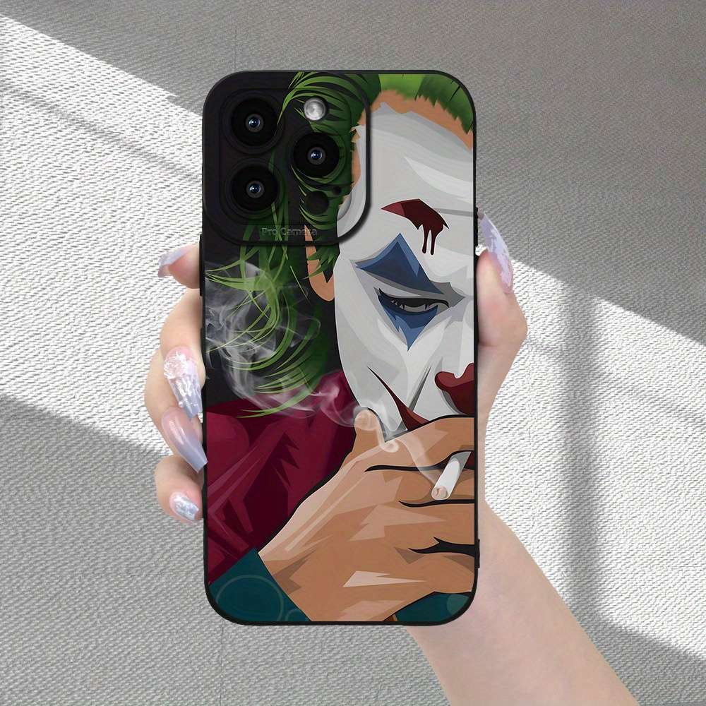1Pc Black For iPhone 12 Mini Clown Pattern Phone Case