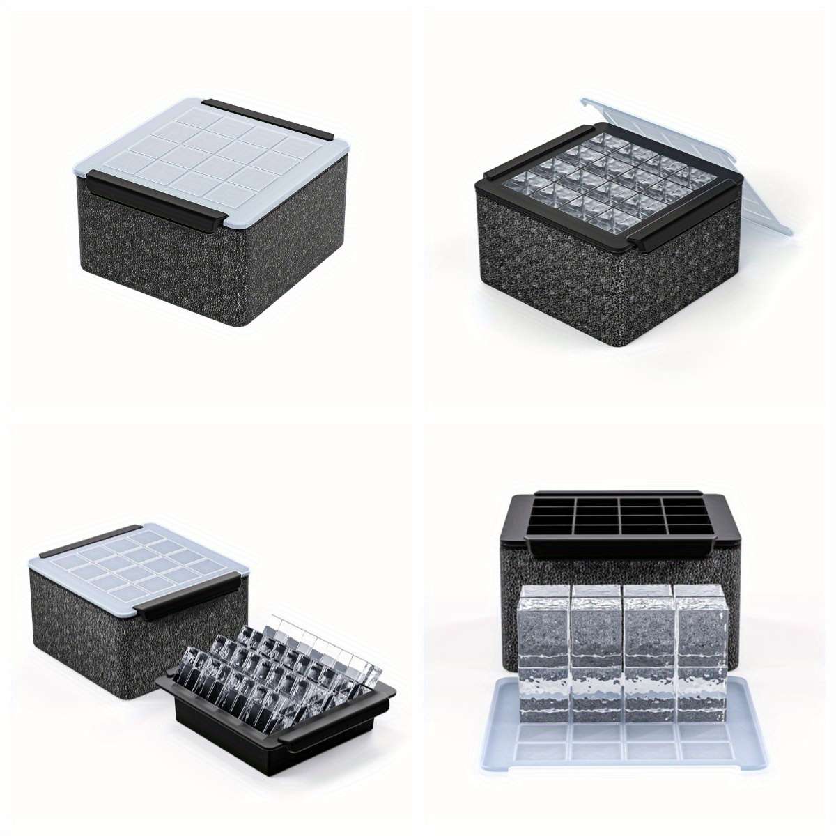 Ice Maker Color 1 Set 16 Square Cavities