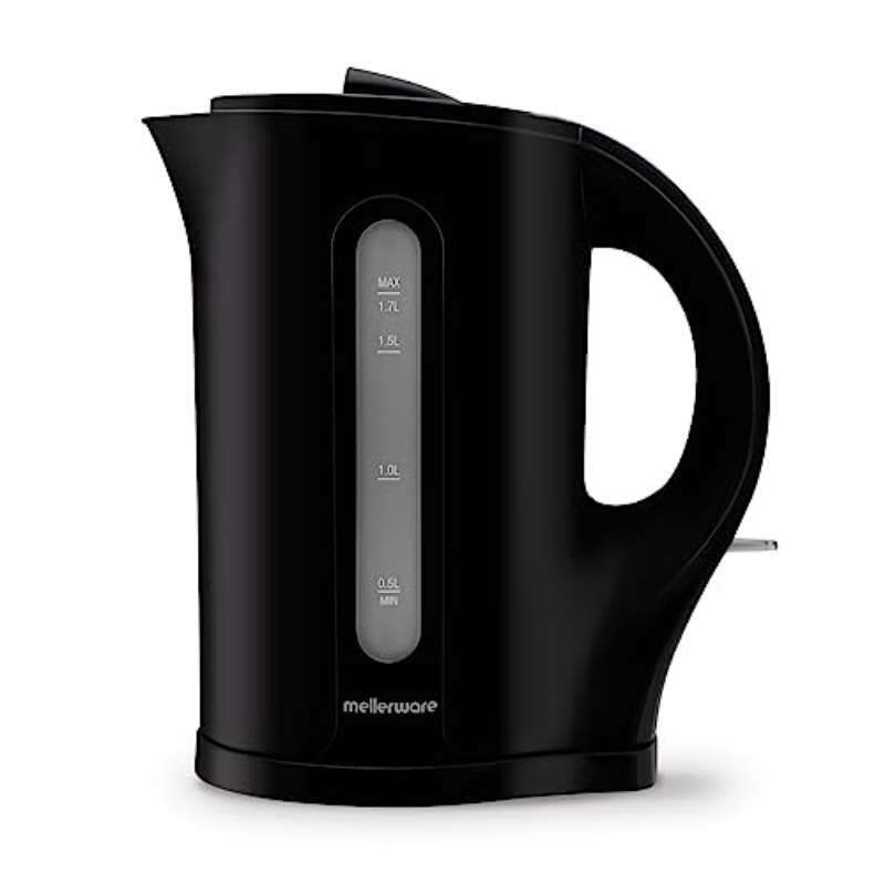 7L Cordless Plastic Black Kettle 2200W Power Uncharged Mode