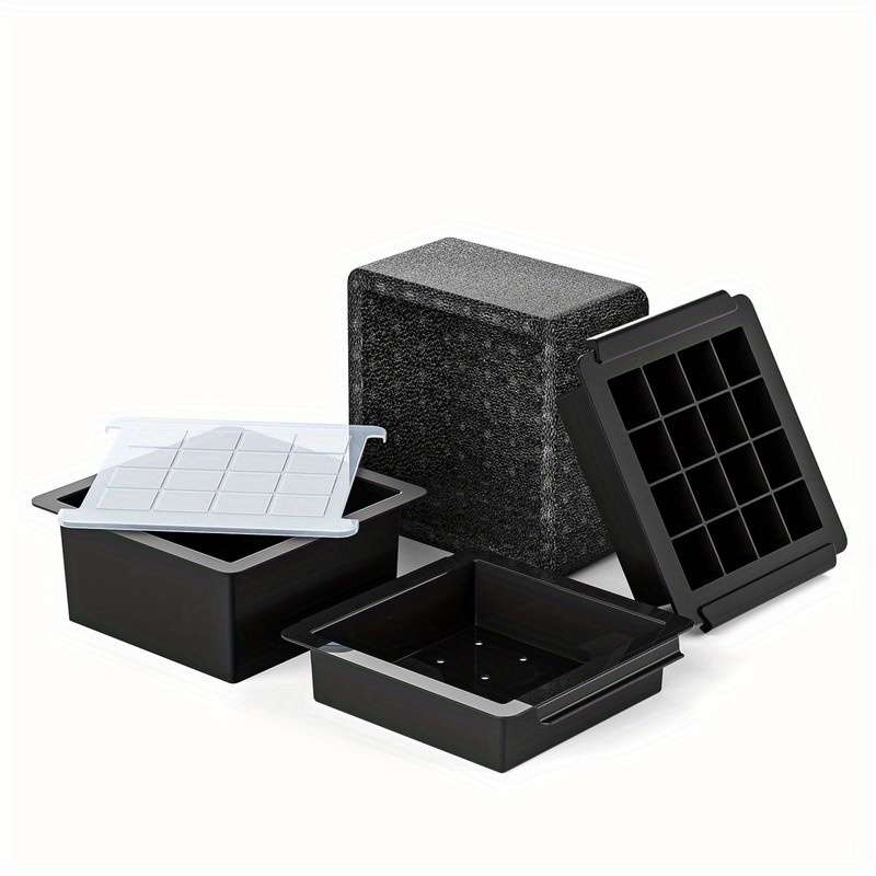 Ice Maker Color 1 Set 16 Square Cavities