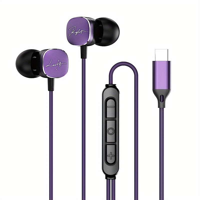 Wired Headphones Purple Size Type-C