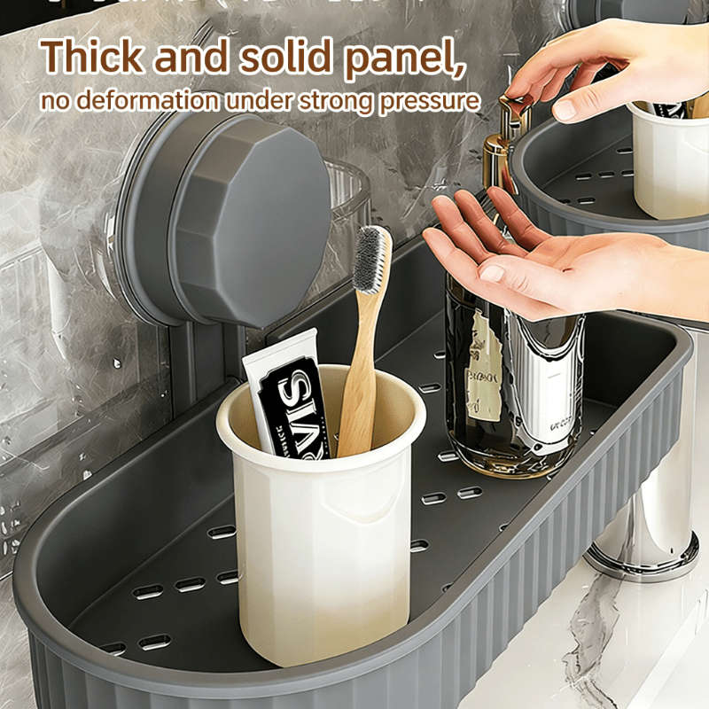 Bathroom Storage Rack Color Milky White 1 Pack