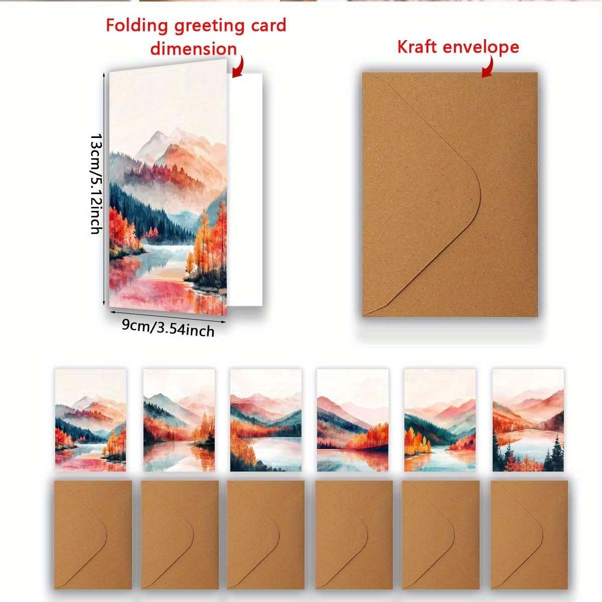 Greeting Cards Quantity 6Pcs