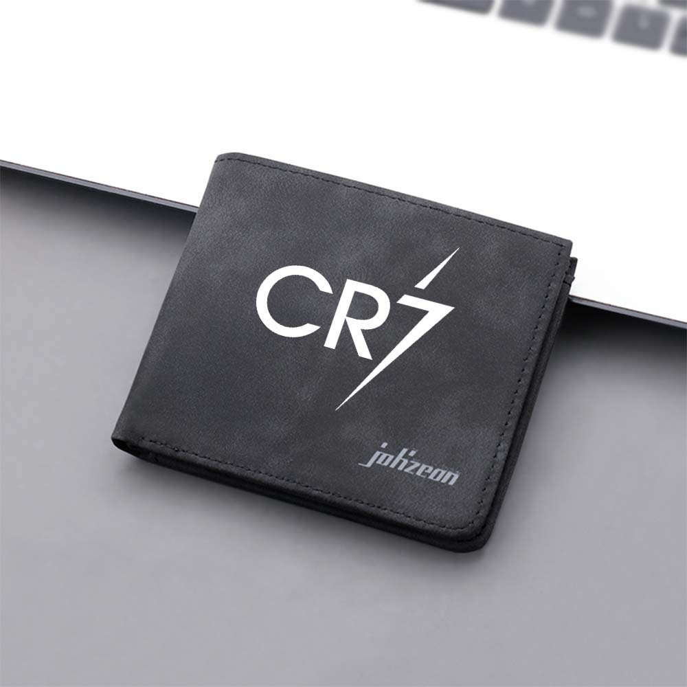 Cr7 Pattern Large Capacity Wallet Lightning Print Portable Card Holder Sports Style Artistic
