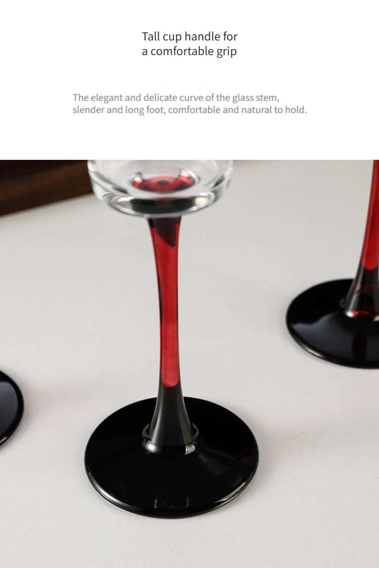 Wedding Supplies Quantity 2 Piece Color Blocked Wine Glasses