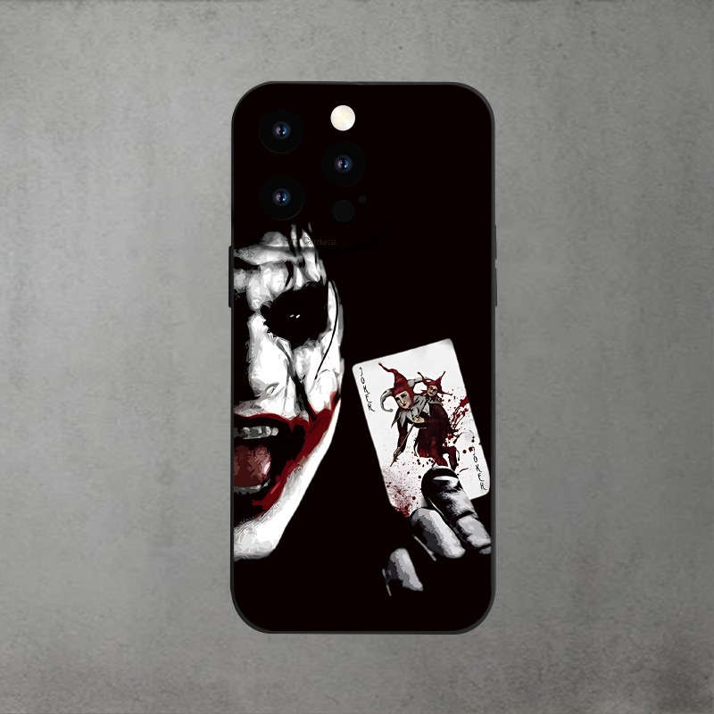 Black For iPhone Mr Joker Black Angel Eye Phone Case