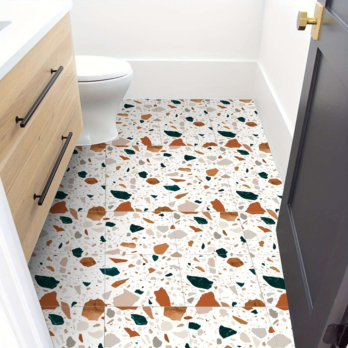 Floor Stickers Color Multicolor 1 Size 20Cmx20Cm