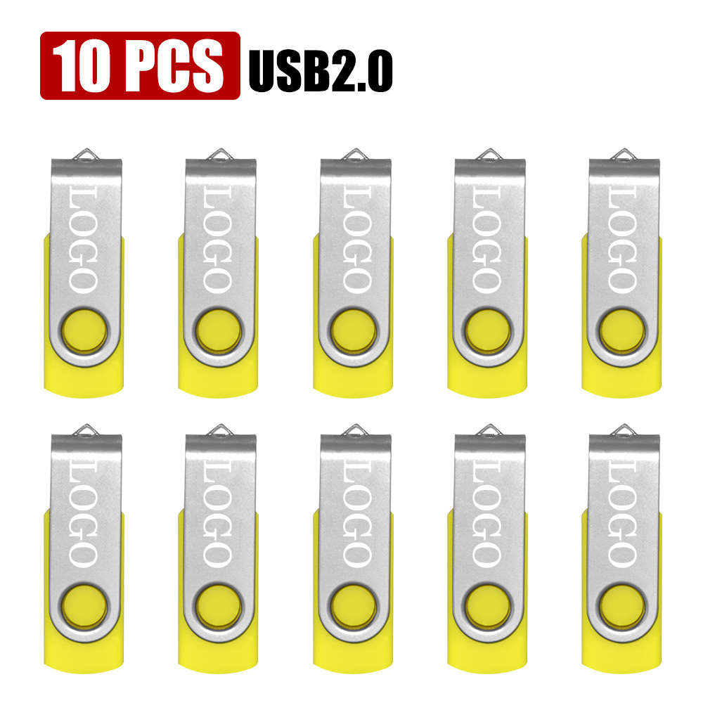 Usb Flash Drive Color Yellow Storage 2Gb
