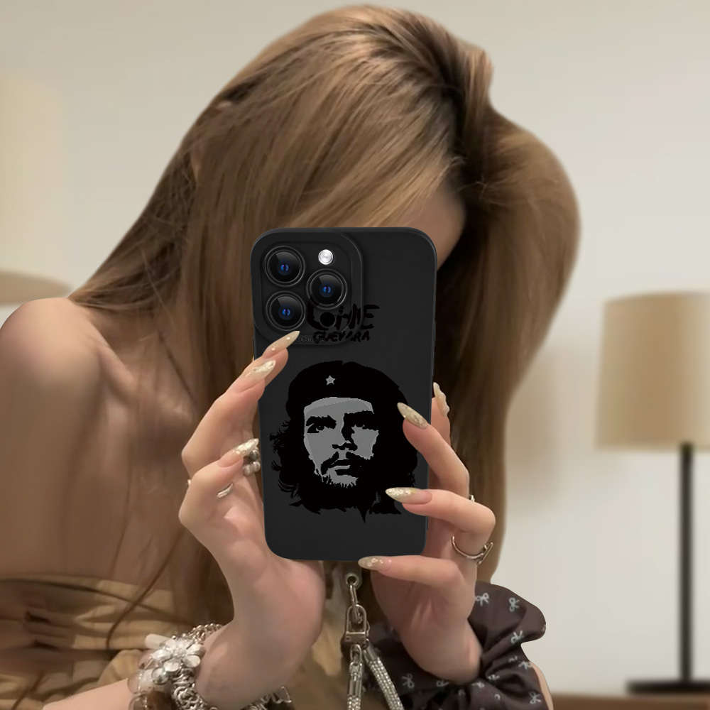 1Pc Black For iPhone 15 Che Guevara Themed Phone Case