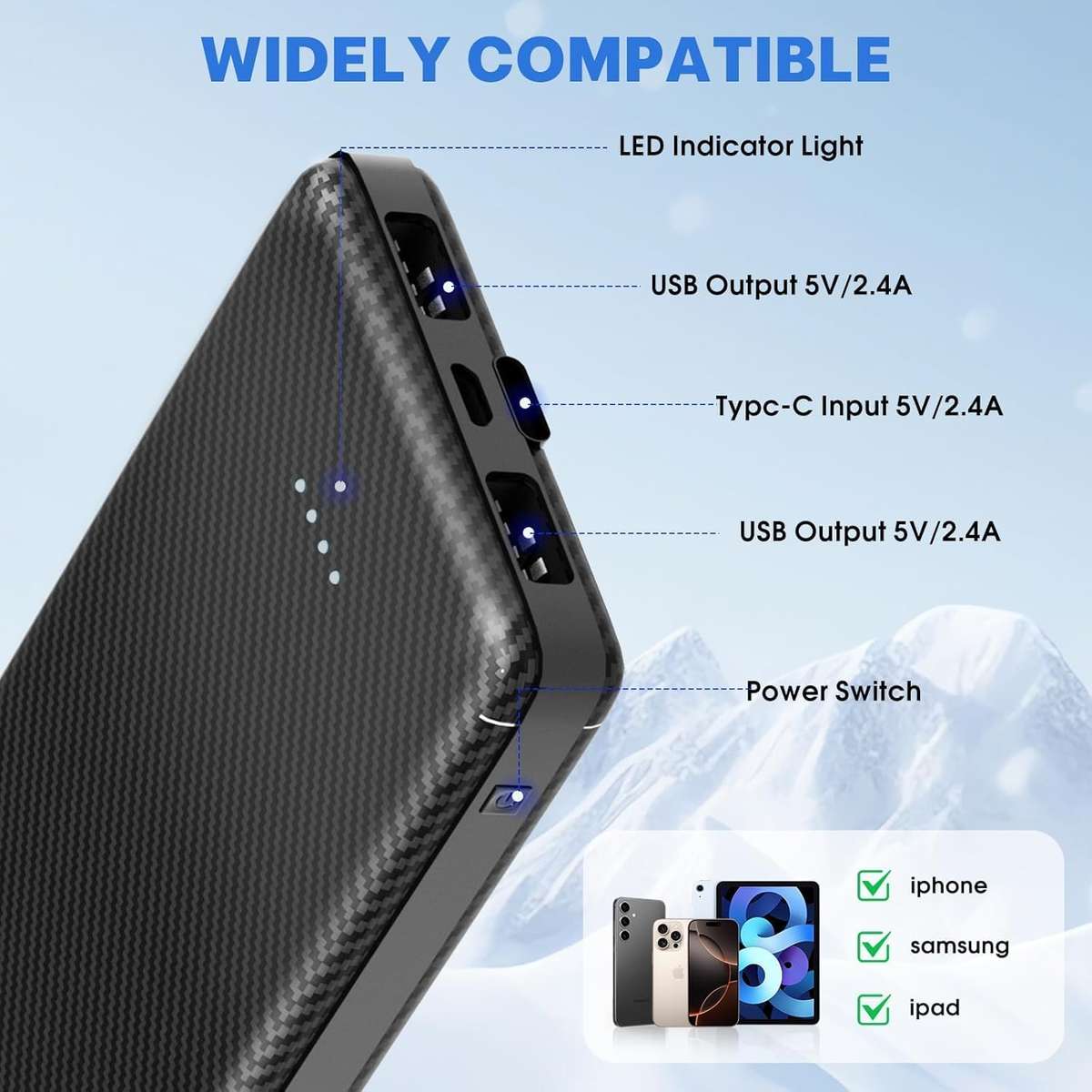 Power Bank Color Black