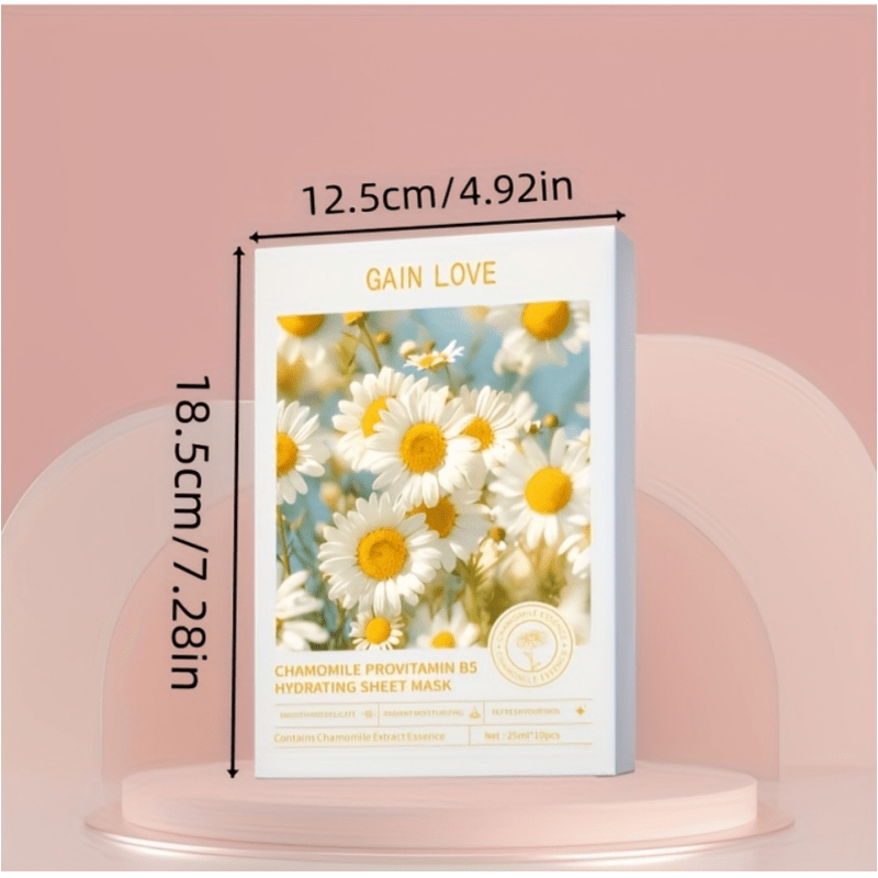 Facial Mask Color Chamomile Vitamin B5 Hydrating Mask