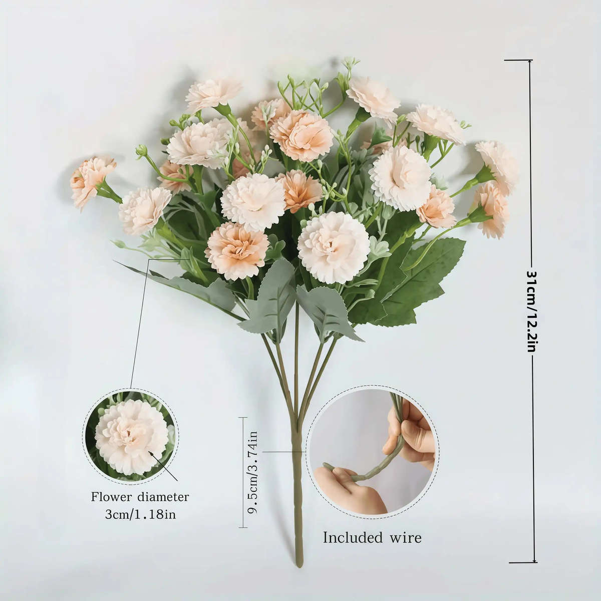 Simulated Flower Quantity 1 Big Bundle 20 Flowers