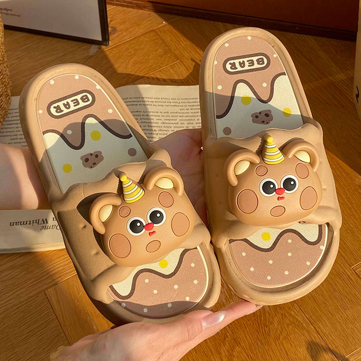 Sandals Color Brown Size Uk 2.5 3