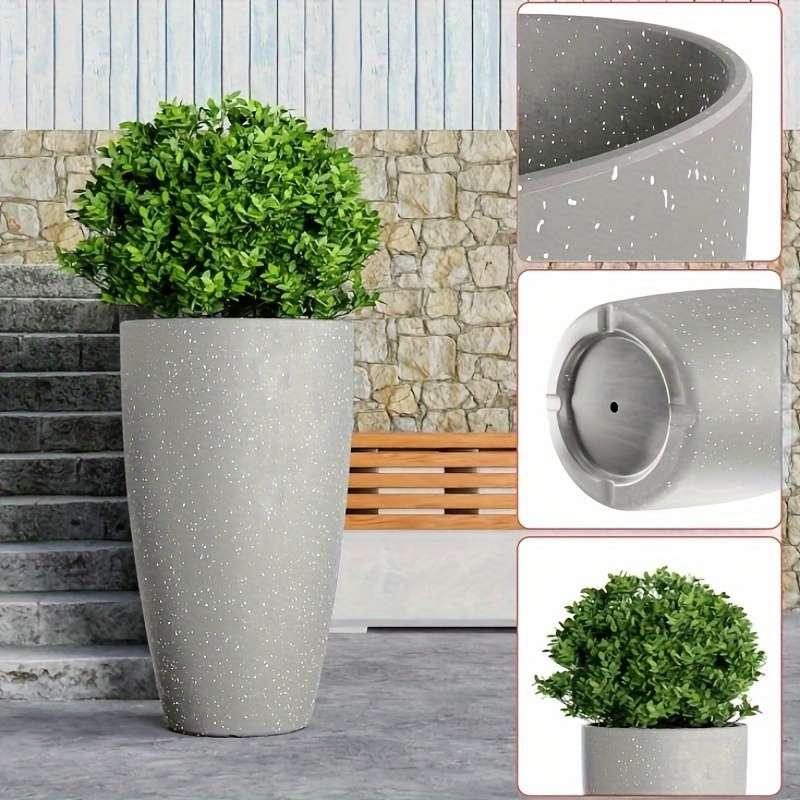 Flowerpot Color Dark Gray Quantity2Pcs