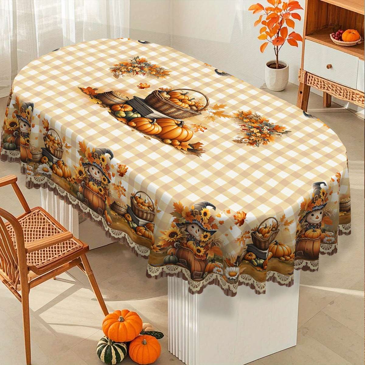 Halloween tablecloth decoration size Rectangle 152.4304.8cm