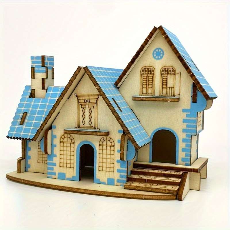 3D House Puzzle Model Model A01