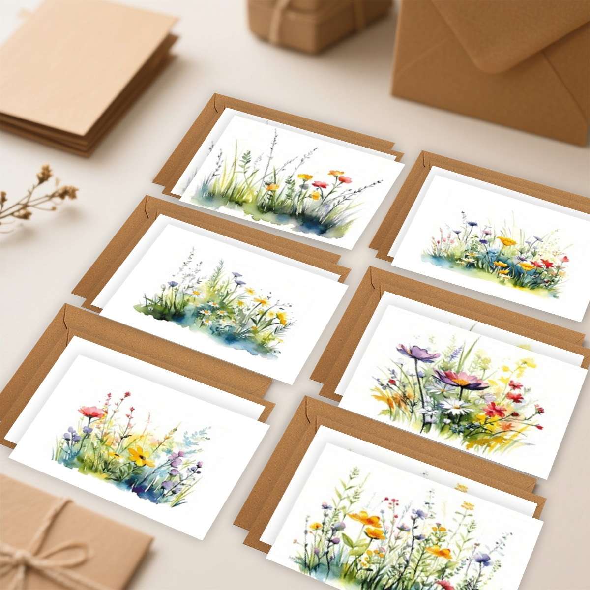 Greeting Cards Quantity 12Pcs