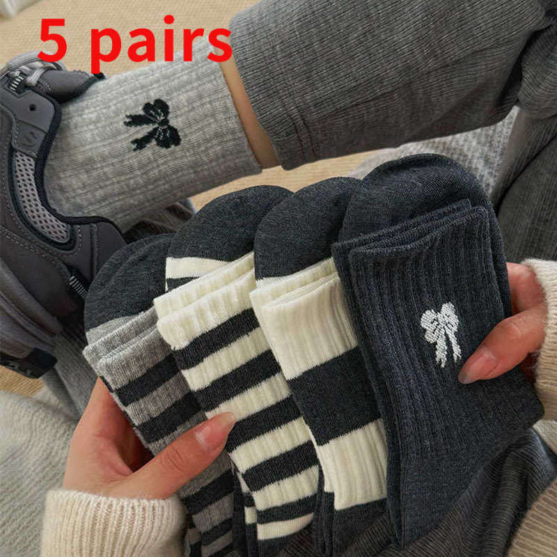 Women S Socks Color Mixed Color 5 Pairs Size Onesize
