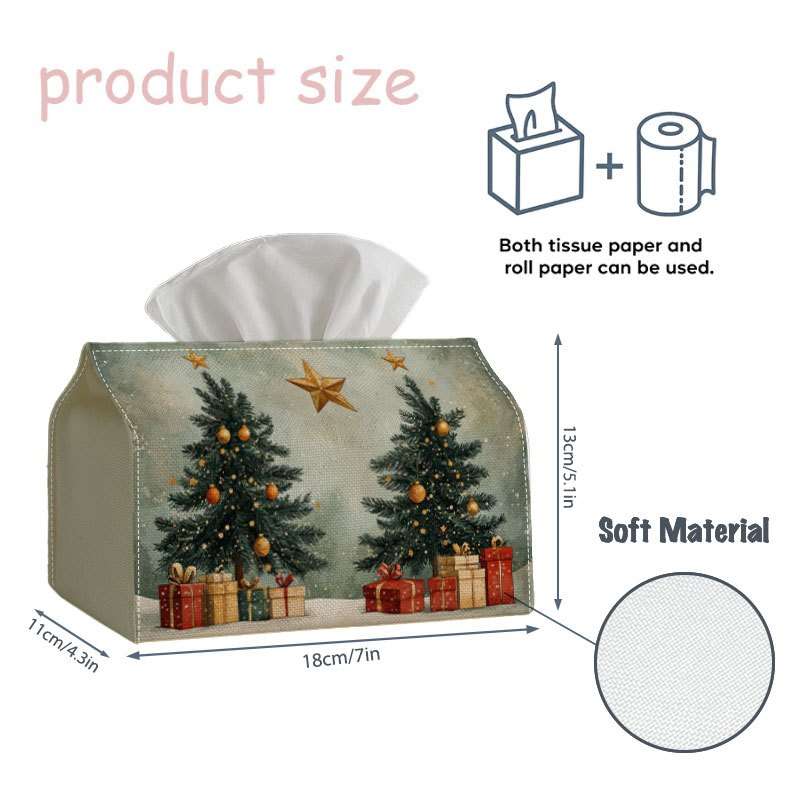 Car Tissue Box Size   is 7x4.3x5.1In is 18x11x13Cm