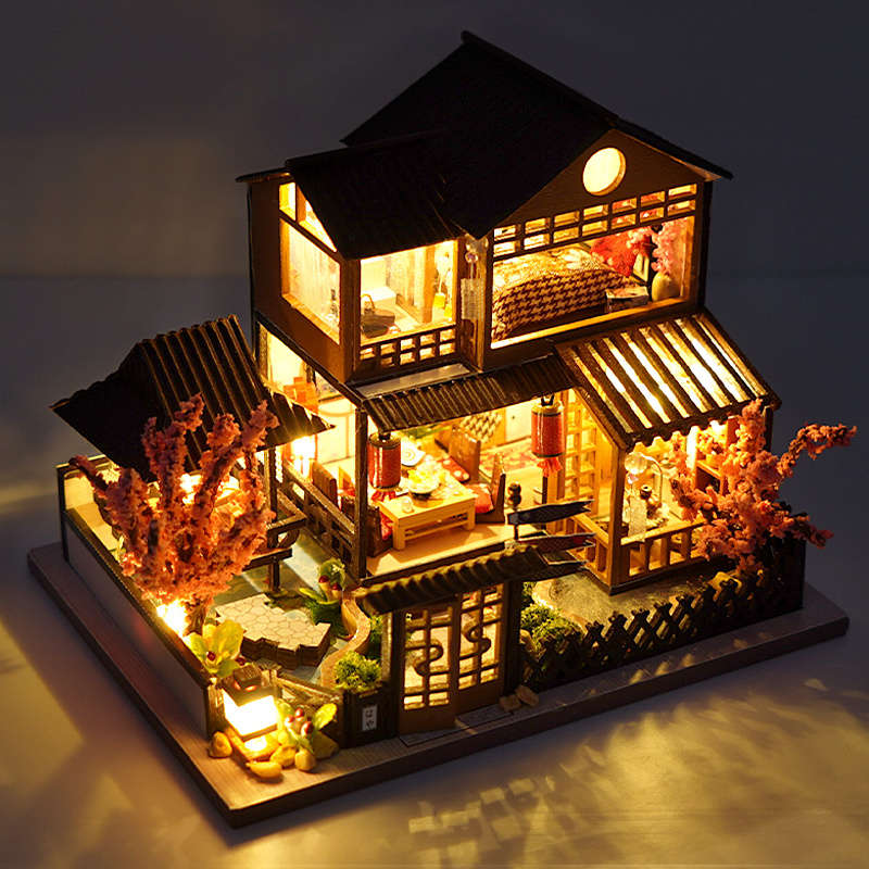 3D Building Model Puzzle Set Color Mixed Color