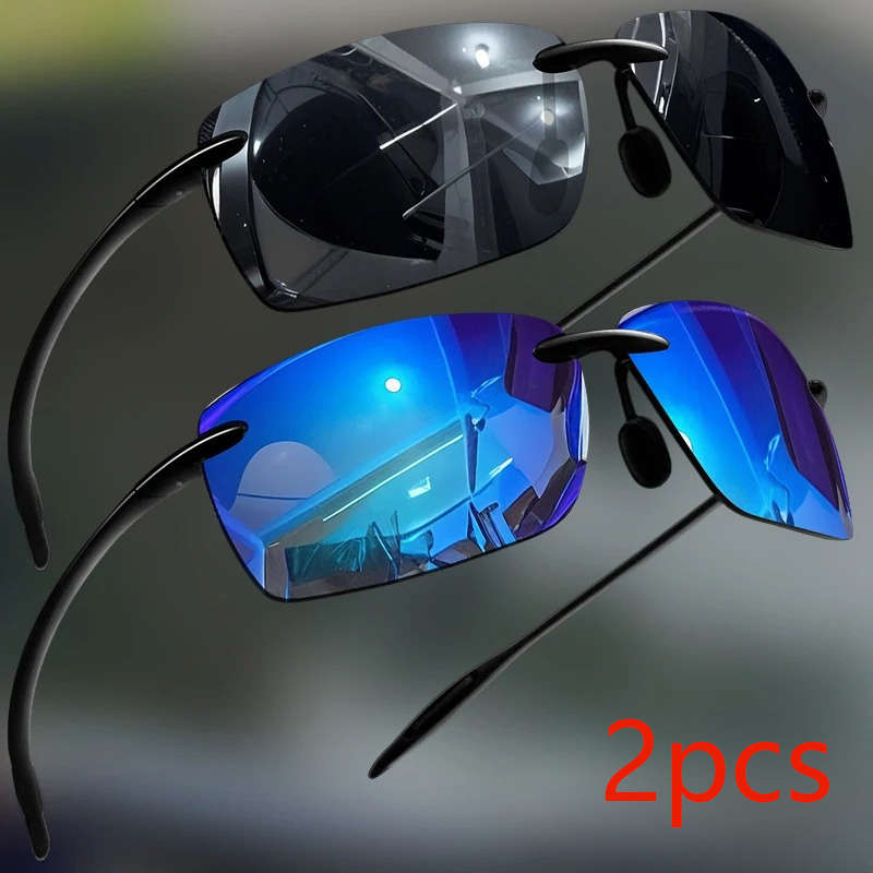 Cycling Glasses Color 2Pcs Black Blue