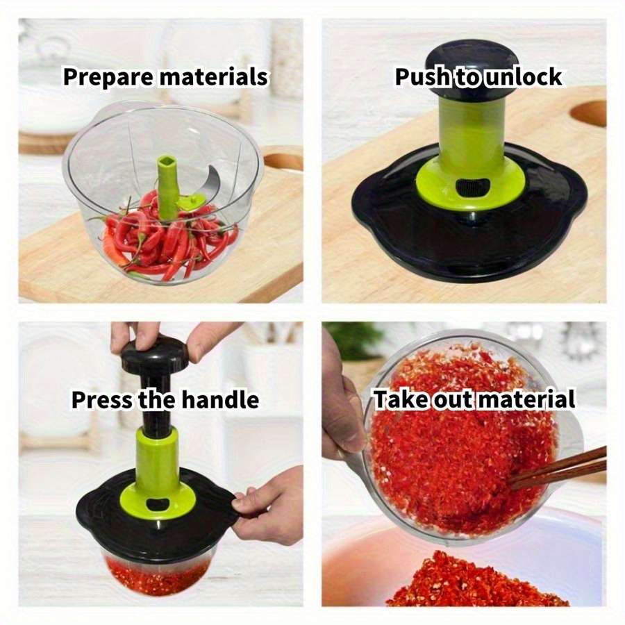 Premium Modern Multifunctional Manual Food Processor With