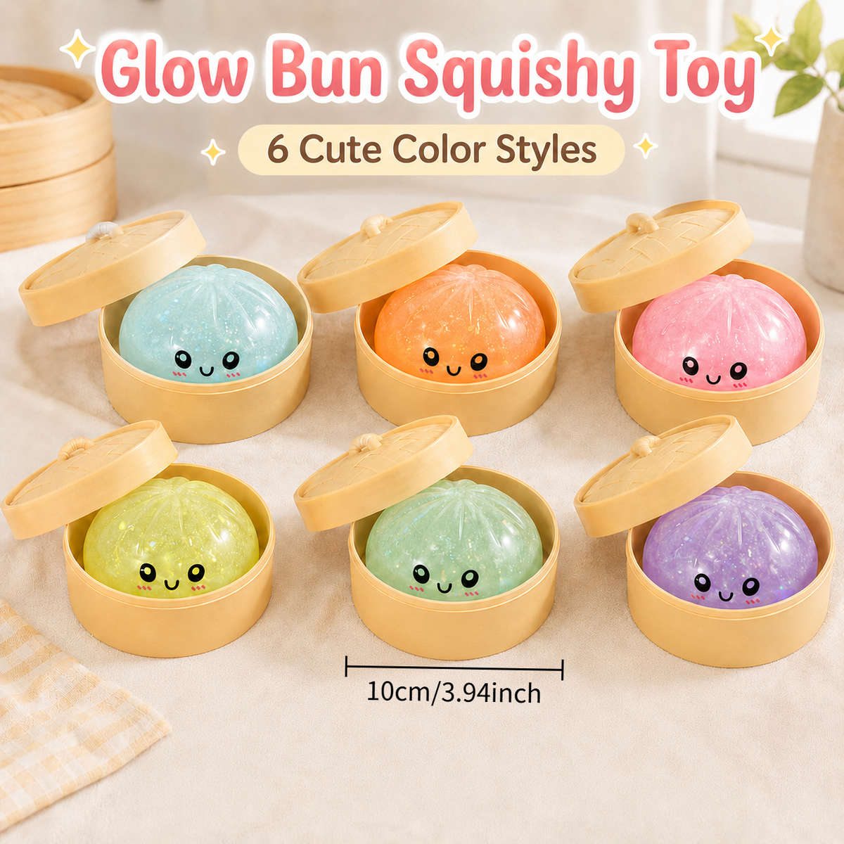 Squeezable Toys Color Random Colors And Styles Style 1 Set1 Bun Toy 1 Steamer