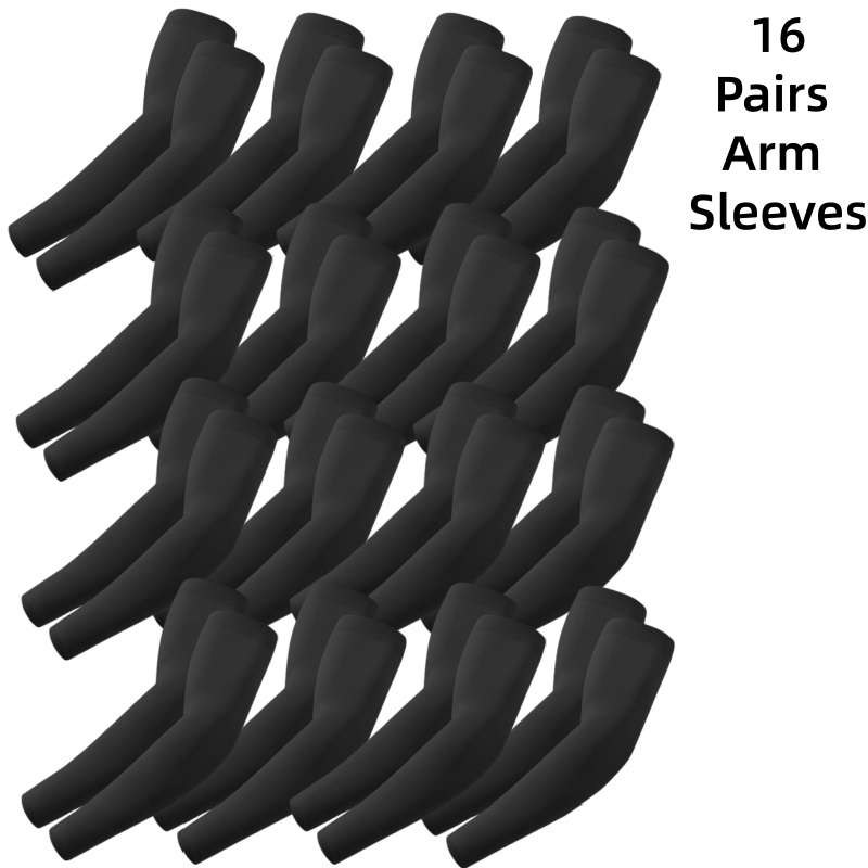 Sunscreen Sleeves Color 16 Pairs White Quantity 16 Pairs