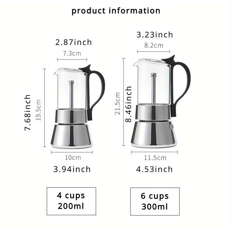 Coffee Pot Model 6 Cups  300 Ml