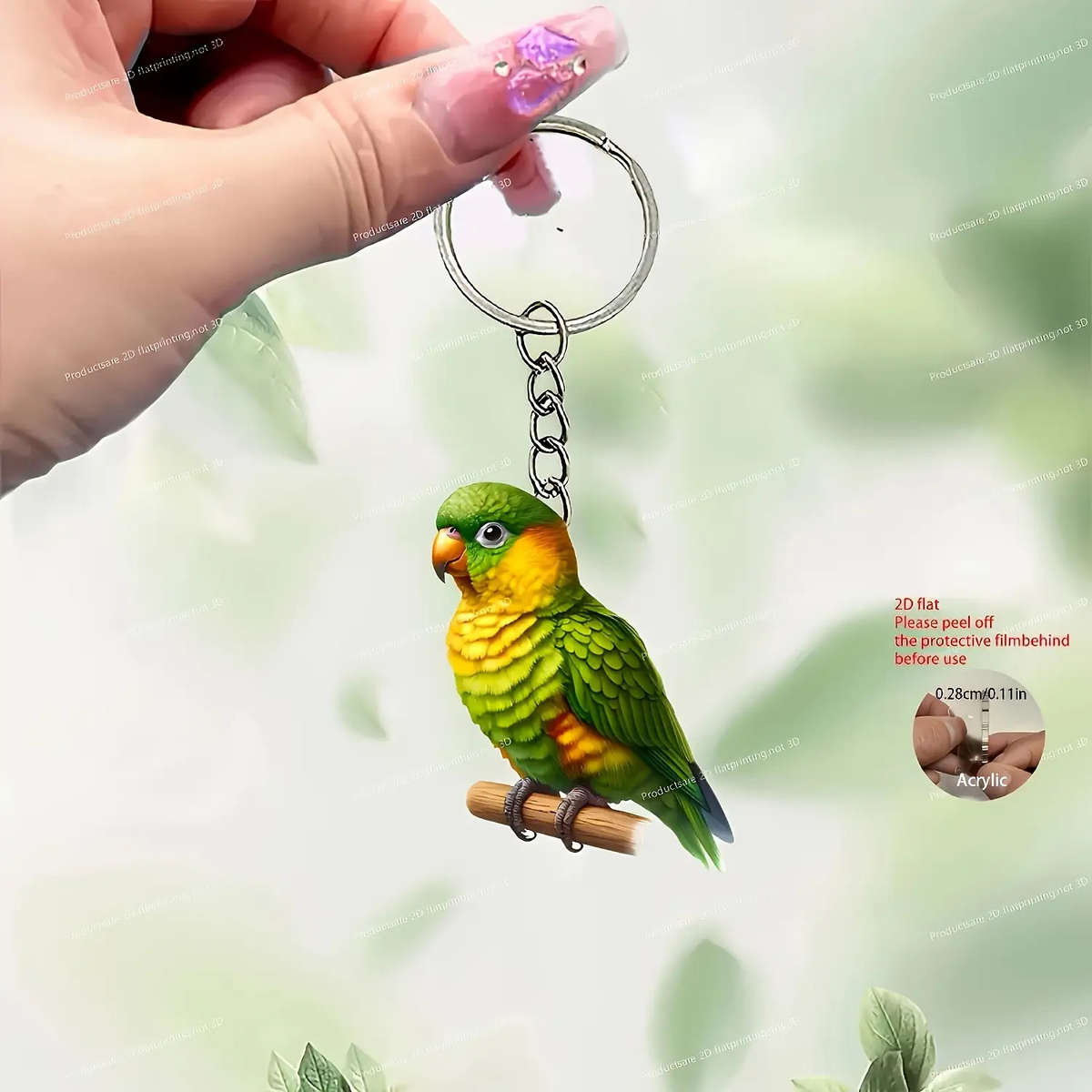 Keychain Ornament Material Acrylic