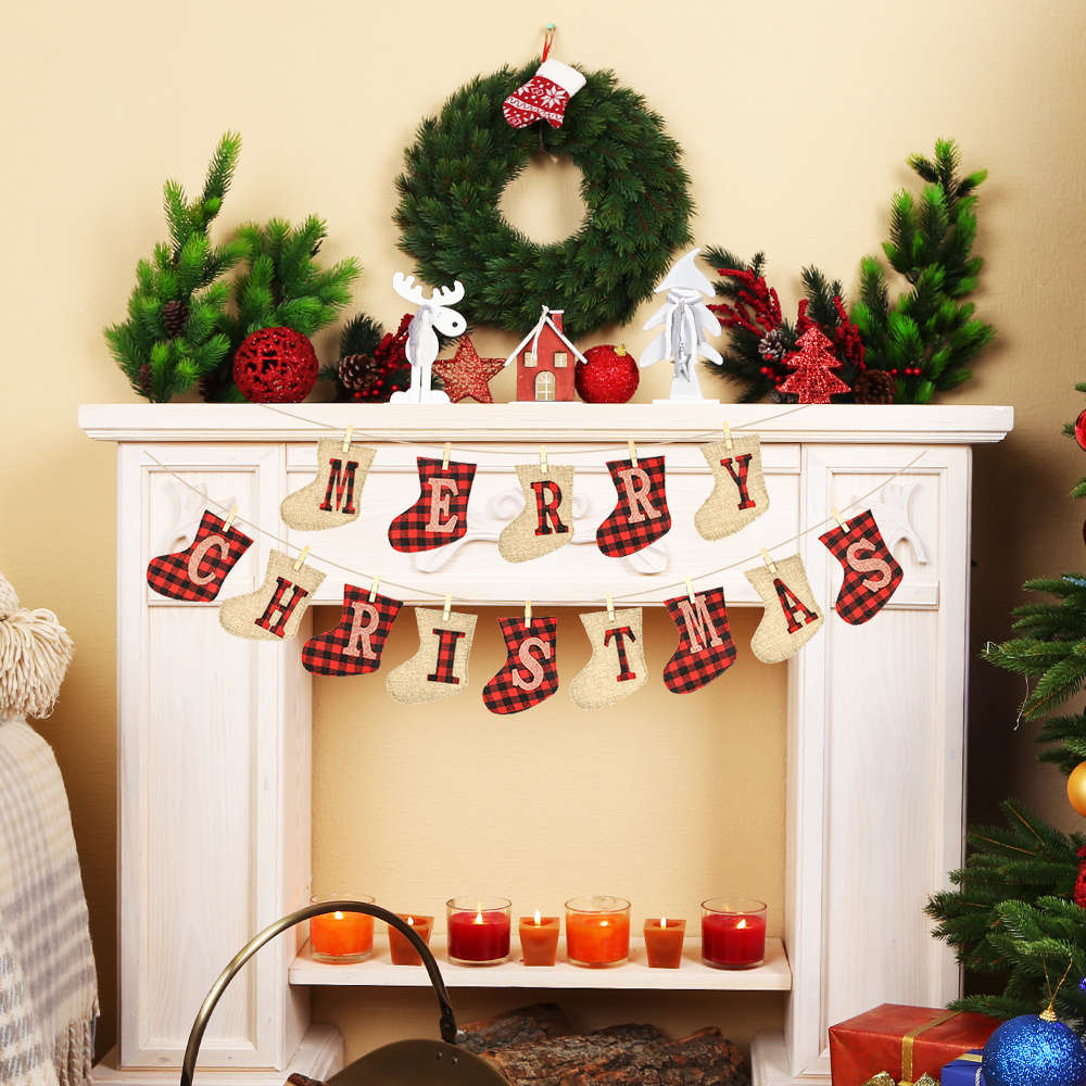 Christmas Decorations Style Merry Christams  Facing Left