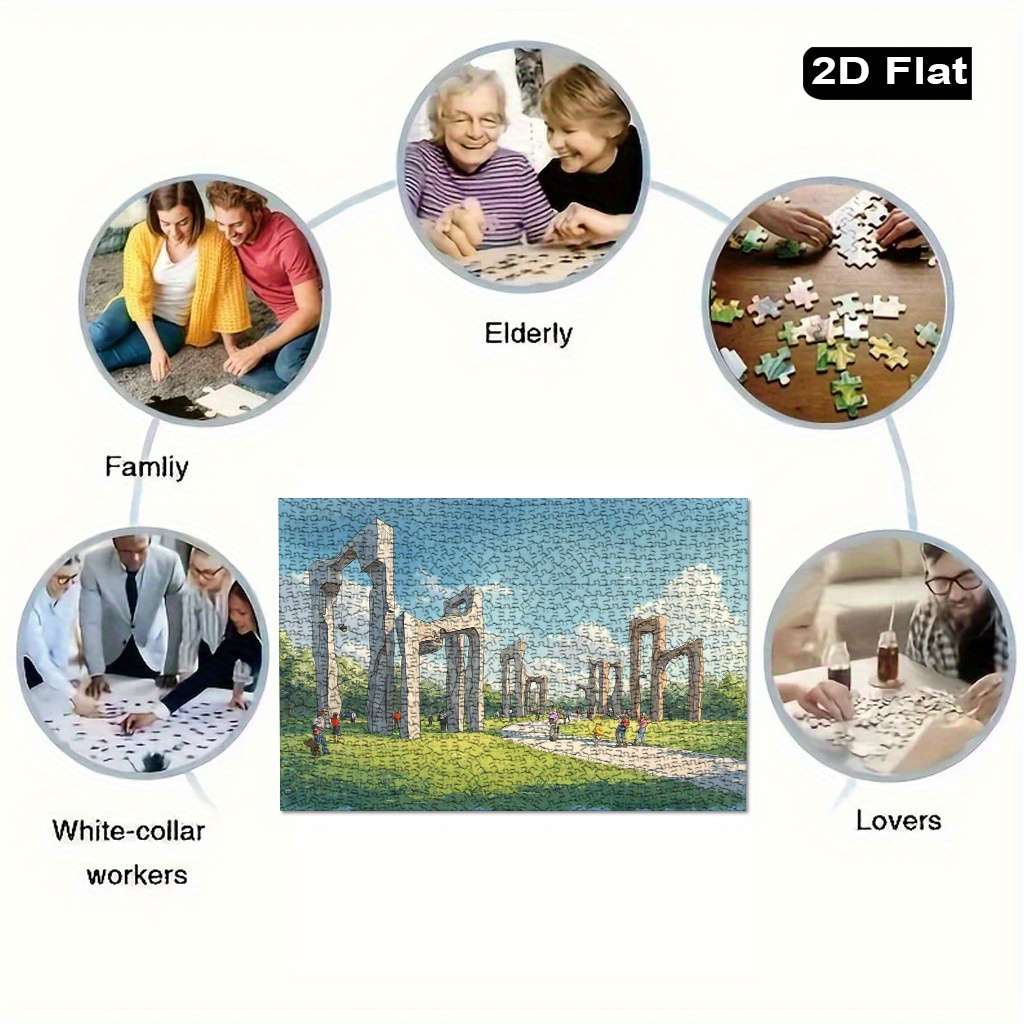 Building Toy Architectural Model Toy Set Size 52 X 38Cm 20.8 X 15.2Inch 500Pc