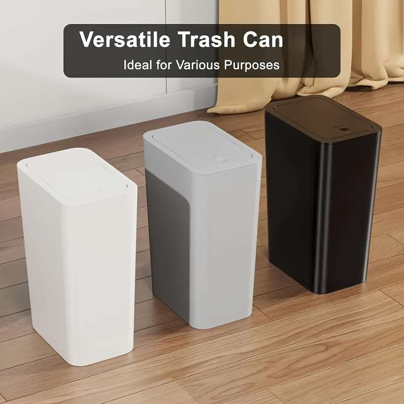 Garbage Can Color White D
