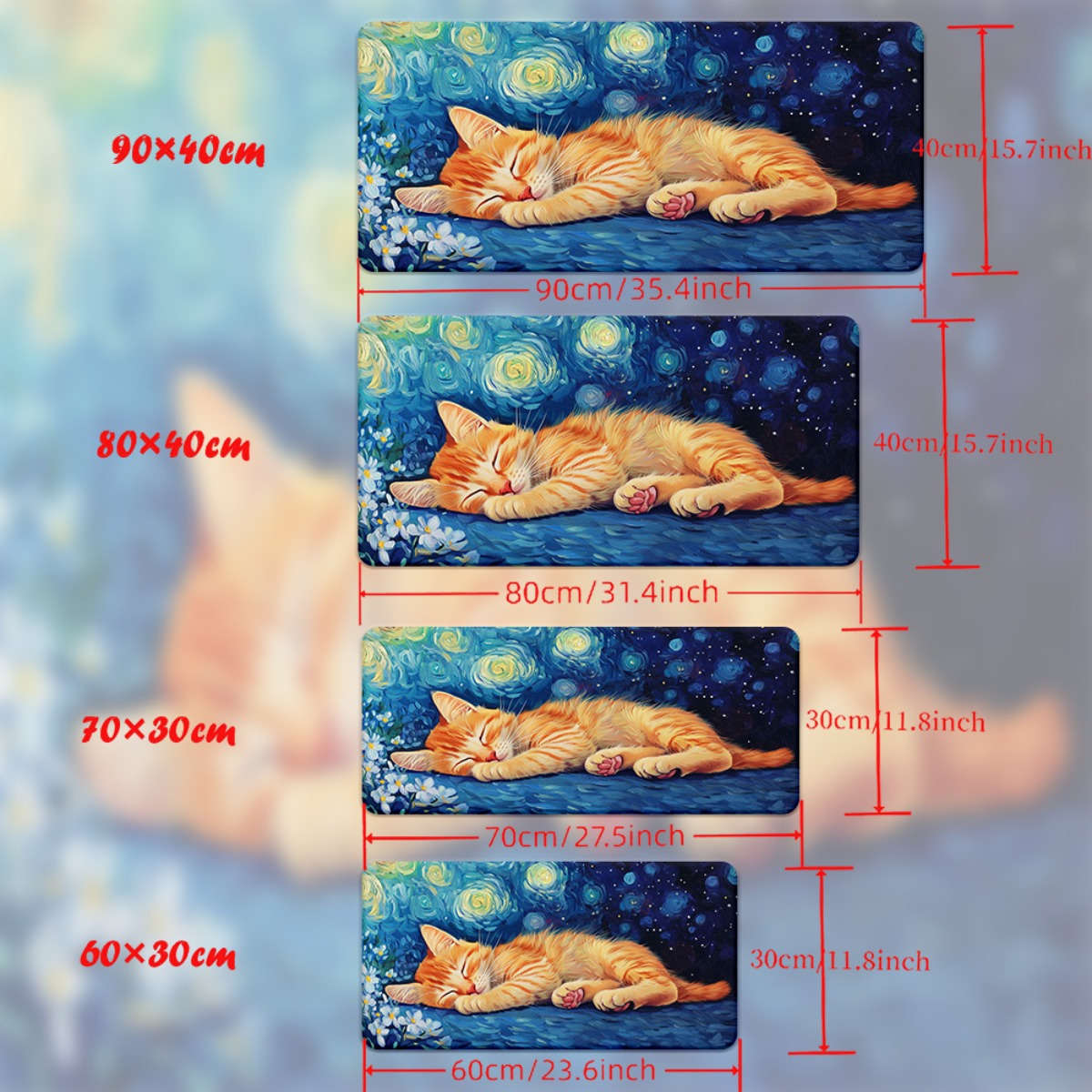 Mouse Pad Size 31.5X11.8Inches