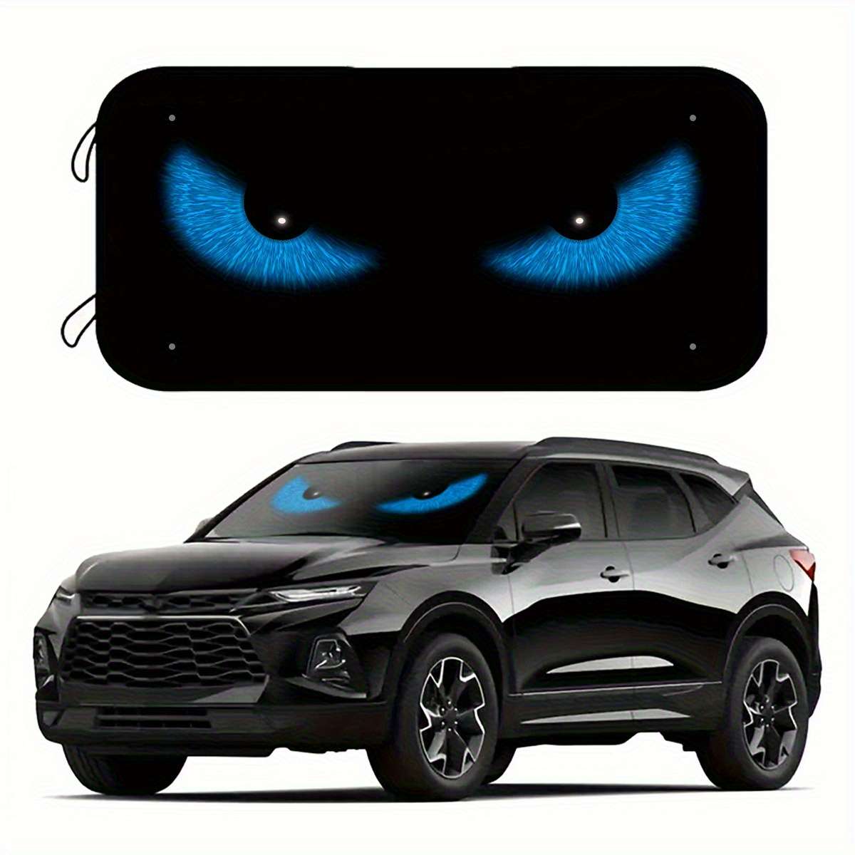 Car Sun Shades Quantity 1 Pc White Red Eye