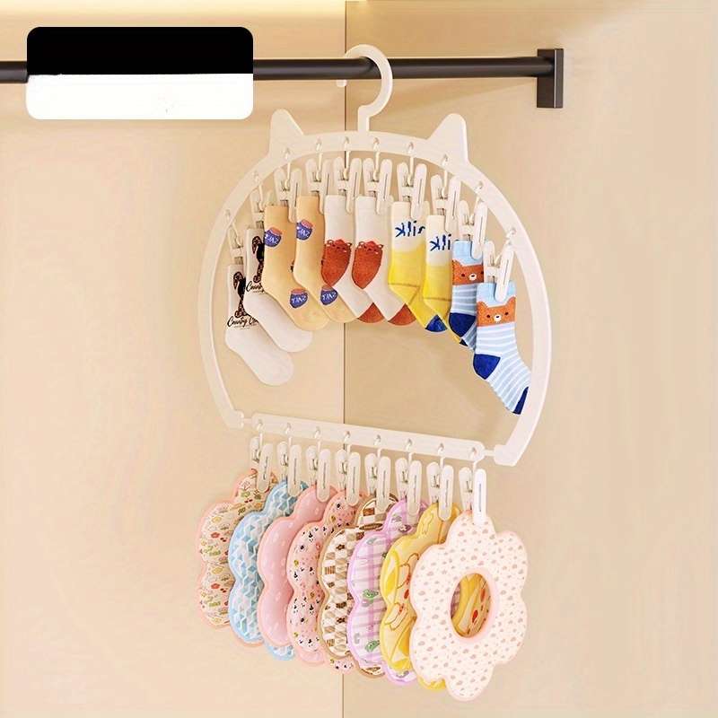 Clothes Rack White Quantity Single Layer18 Clips
